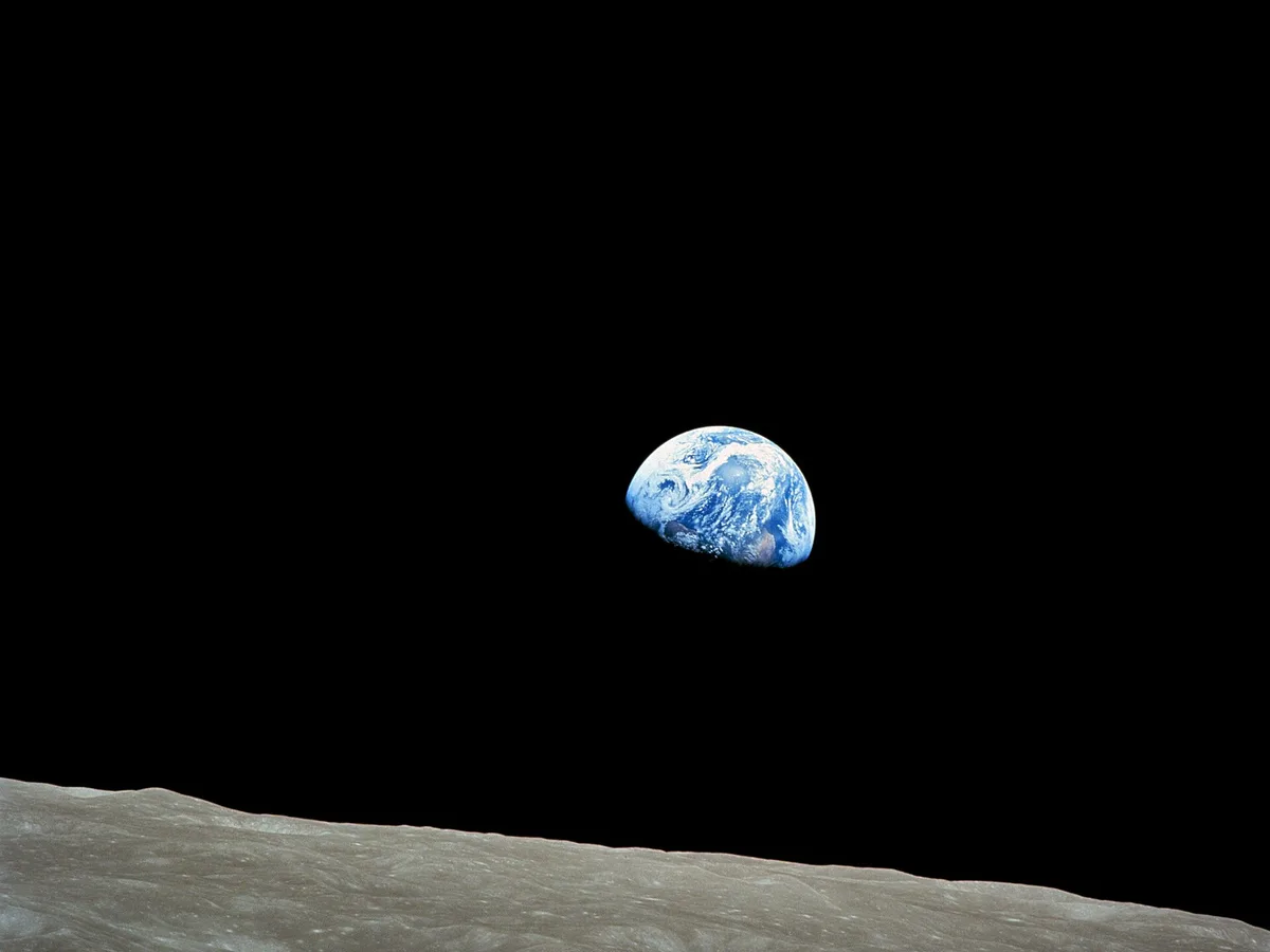 Earthrise photo from Apollo 8